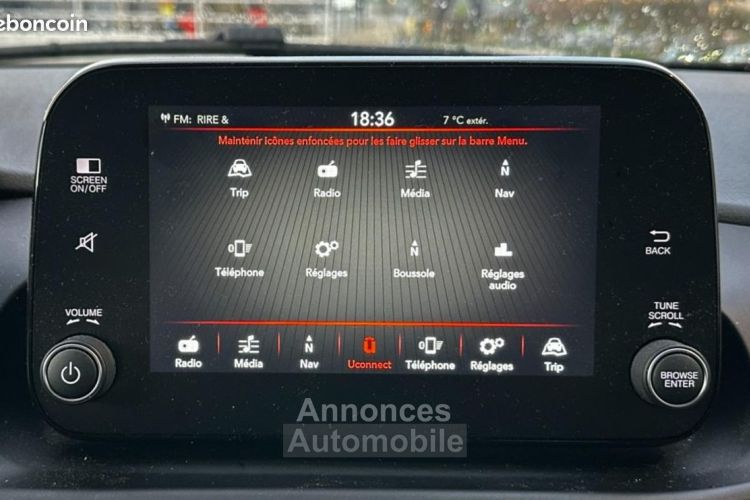 Fiat Tipo CROSS 1.0 FIREFLY 100Cv S&S CAMERA DE RECUL ANDROID+APPLE CARPLAY ALERTE FRANCHISSE... - <small></small> 12.980 € <small>TTC</small> - #19