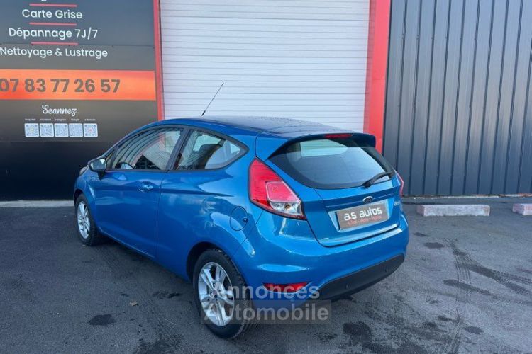 Ford Fiesta VI phase 2 1.0 SCI 12v 80 CV Bleu essence fermeture centralisée crit’Air1 radar de stationnement commande au volant Bluetooth - <small></small> 6.590 € <small>TTC</small> - #2