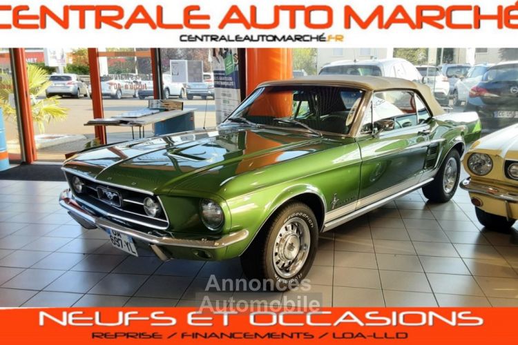 Ford Mustang CABRIOLET VERT 289CI V8 1967 CODE A - <small></small> 51.500 € <small>TTC</small> - #1