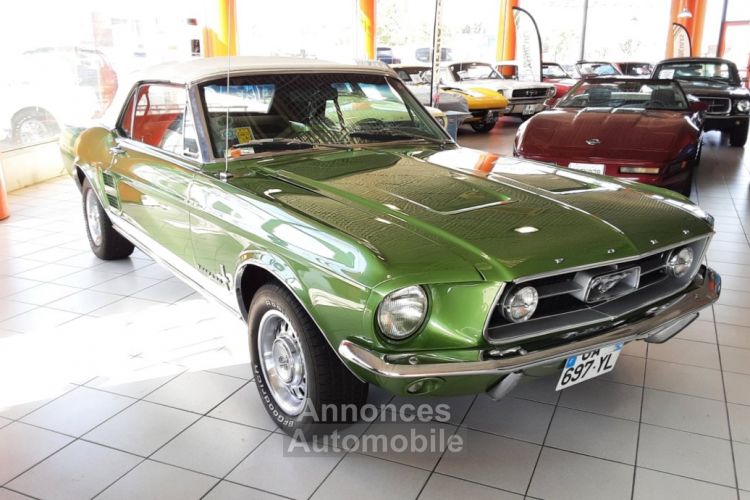 Ford Mustang CABRIOLET VERT 289CI V8 1967 CODE A - <small></small> 51.500 € <small>TTC</small> - #2