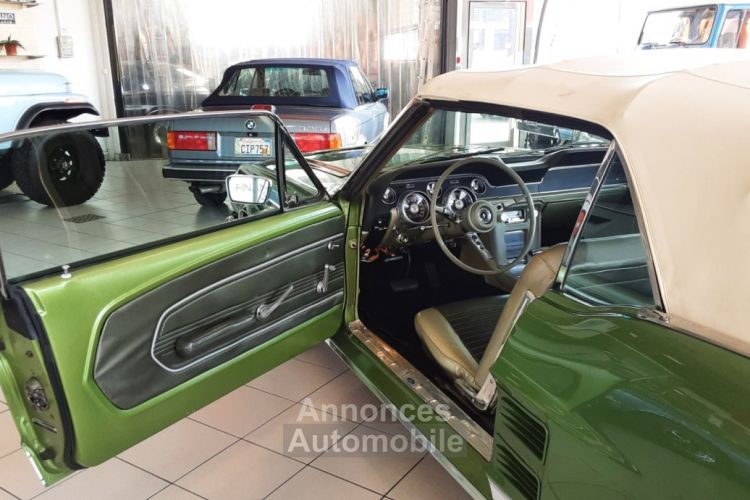 Ford Mustang CABRIOLET VERT 289CI V8 1967 CODE A - <small></small> 51.500 € <small>TTC</small> - #3