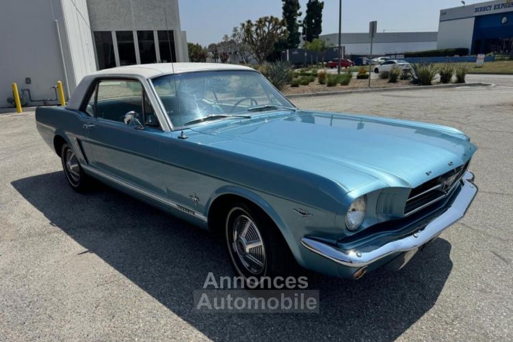 Ford Mustang COUPE BLEUE TOIT VINYLE BLANC 1965 - <small></small> 39.900 € <small>TTC</small> - #5