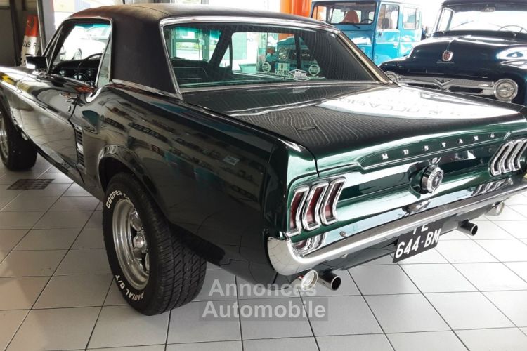 Ford Mustang COUPE VERTE TOIT VINYLE 1967 - <small></small> 39.900 € <small>TTC</small> - #8