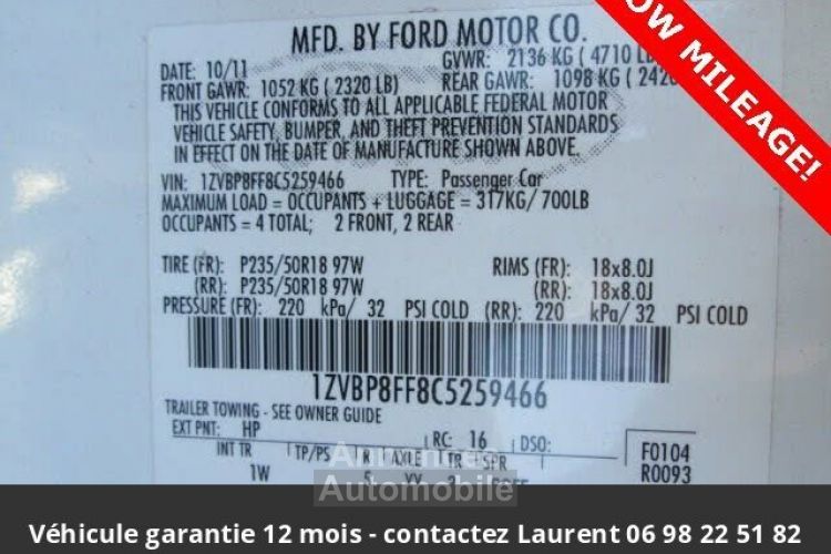 Ford Mustang gt premium tout compris hors homologation 4500e - <small></small> 30.632 € <small>TTC</small> - #6