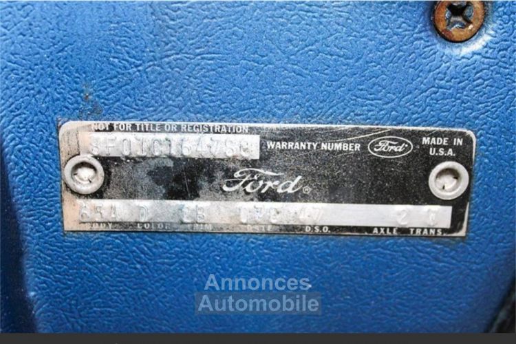 Ford Mustang v8 289 1968 tout compris - <small></small> 30.102 € <small>TTC</small> - #6