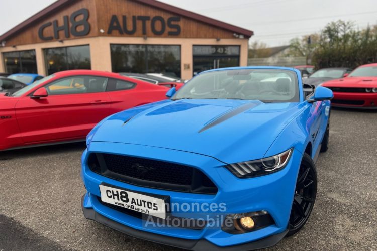 Ford Mustang V8 5.0 GT CABRIOLET 1ERE MAIN GRABBER BLUE PACK PREMIUM 8680 KMS * DISPONIBLE ET VISIBLE SUR NOTRE PARC* 48900eur - <small></small> 48.900 € <small>TTC</small> - #4