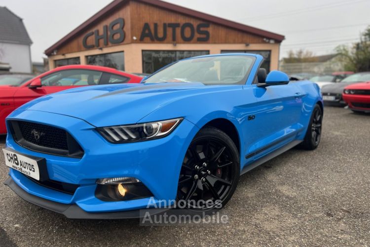 Ford Mustang V8 5.0 GT CABRIOLET 1ERE MAIN GRABBER BLUE PACK PREMIUM 8680 KMS * DISPONIBLE ET VISIBLE SUR NOTRE PARC* 48900eur - <small></small> 48.900 € <small>TTC</small> - #5