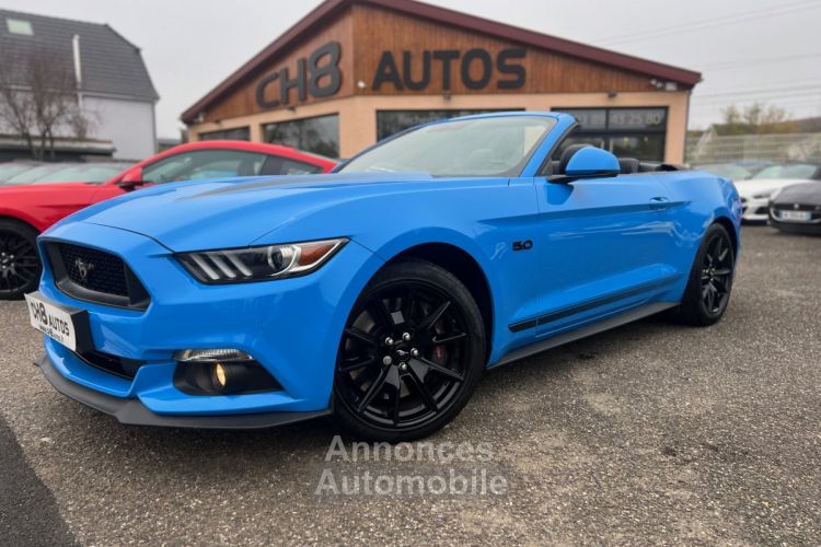 Ford Mustang V8 5.0 GT CABRIOLET 1ERE MAIN GRABBER BLUE PACK PREMIUM 8680 KMS * DISPONIBLE ET VISIBLE SUR NOTRE PARC* 48900eur - <small></small> 48.900 € <small>TTC</small> - #6