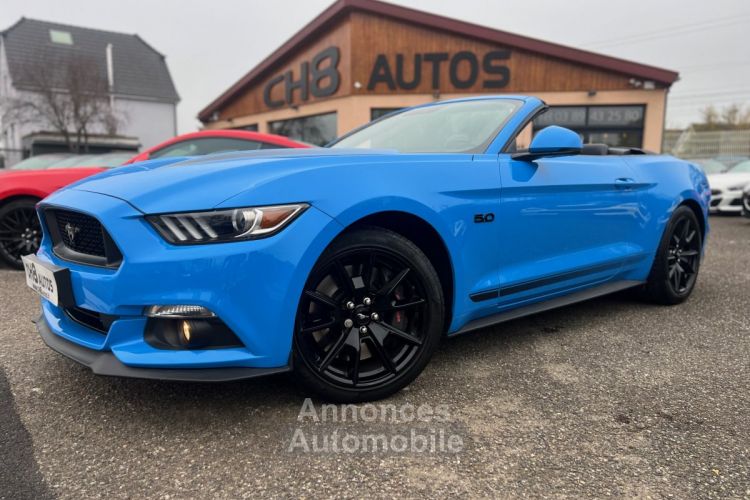 Ford Mustang V8 5.0 GT CABRIOLET 1ERE MAIN GRABBER BLUE PACK PREMIUM 8680 KMS * DISPONIBLE ET VISIBLE SUR NOTRE PARC* 48900eur - <small></small> 48.900 € <small>TTC</small> - #8