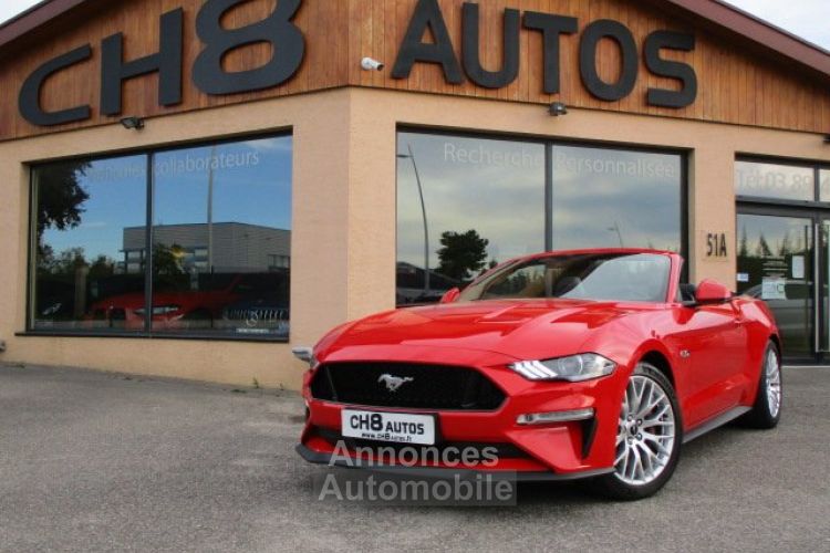 Ford Mustang v8 5.0 gt cabriolet phase 2 rouge 11600kms pack premium *dispo sur notre parc* 51900€ - <small></small> 51.900 € <small>TTC</small> - #2