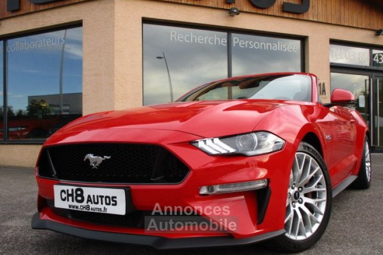 Ford Mustang v8 5.0 gt cabriolet phase 2 rouge 11600kms pack premium *dispo sur notre parc* 51900€ - <small></small> 51.900 € <small>TTC</small> - #3