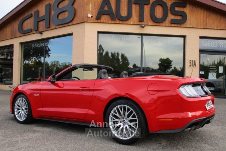 Ford Mustang v8 5.0 gt cabriolet phase 2 rouge 11600kms pack premium *dispo sur notre parc* 51900€ - <small></small> 51.900 € <small>TTC</small> - #5