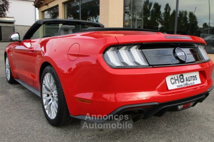 Ford Mustang v8 5.0 gt cabriolet phase 2 rouge 11600kms pack premium *dispo sur notre parc* 51900€ - <small></small> 51.900 € <small>TTC</small> - #6