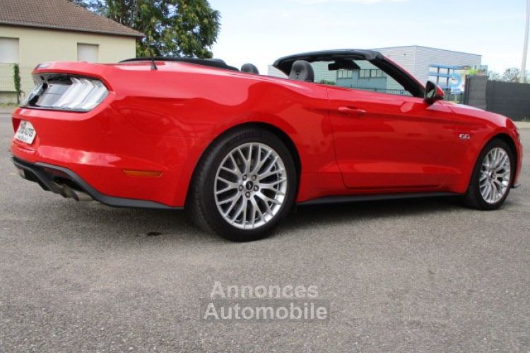 Ford Mustang v8 5.0 gt cabriolet phase 2 rouge 11600kms pack premium *dispo sur notre parc* 51900€ - <small></small> 51.900 € <small>TTC</small> - #8