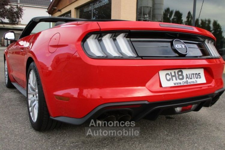 Ford Mustang v8 5.0 gt cabriolet phase 2 rouge 11600kms pack premium *dispo sur notre parc* 51900€ - <small></small> 51.900 € <small>TTC</small> - #9