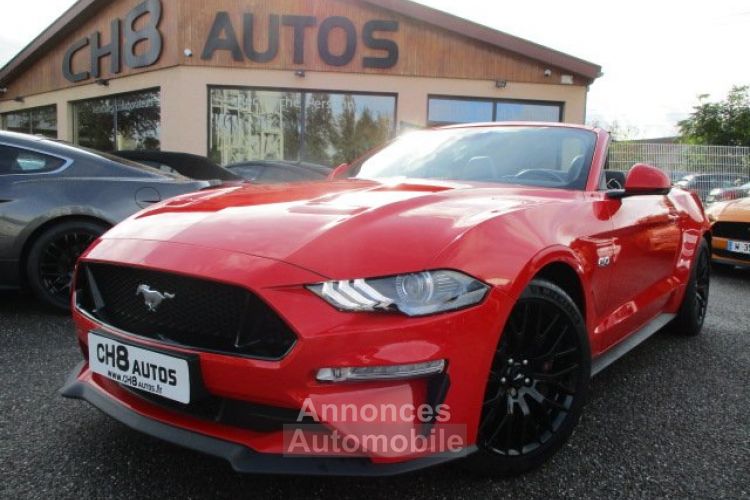 Ford Mustang v8 5.0 gt cabriolet phase 2 rouge 11600kms pack premium *dispo sur notre parc* 51900€ - <small></small> 51.900 € <small>TTC</small> - #18