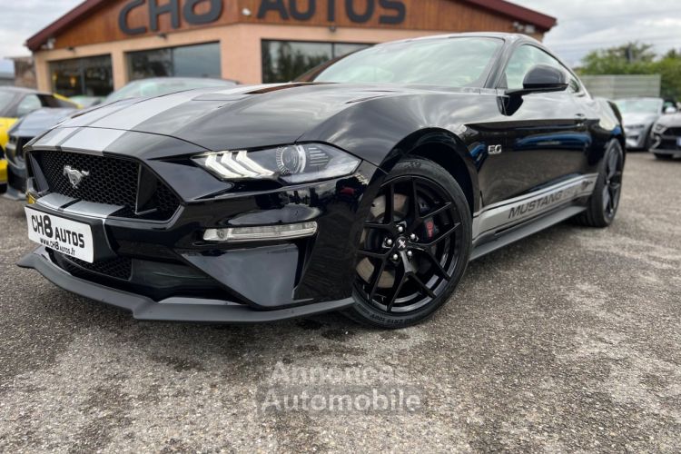 Ford Mustang V8 5.0 GT FASTBACK PHASE 2 450 CH *DISPO ET VISIBLE SUR NOTRE PARC* NOIR JANTES NOIR PACK PREMIUM SUSPENSION MAGNERIDE 38280KMS 48900€ - <small></small> 48.900 € <small>TTC</small> - #5