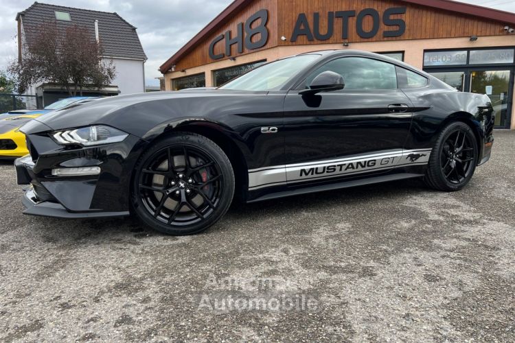 Ford Mustang V8 5.0 GT FASTBACK PHASE 2 450 CH *DISPO ET VISIBLE SUR NOTRE PARC* NOIR JANTES NOIR PACK PREMIUM SUSPENSION MAGNERIDE 38280KMS 48900€ - <small></small> 48.900 € <small>TTC</small> - #6