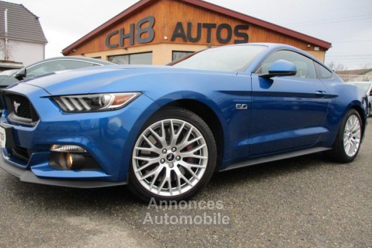 Ford Mustang V8 5.0 GT Fastback *dispo et visible sur notre parc* boite auto pack premium bleu cuir beige magnifique 45900 € - <small></small> 45.900 € <small>TTC</small> - #17