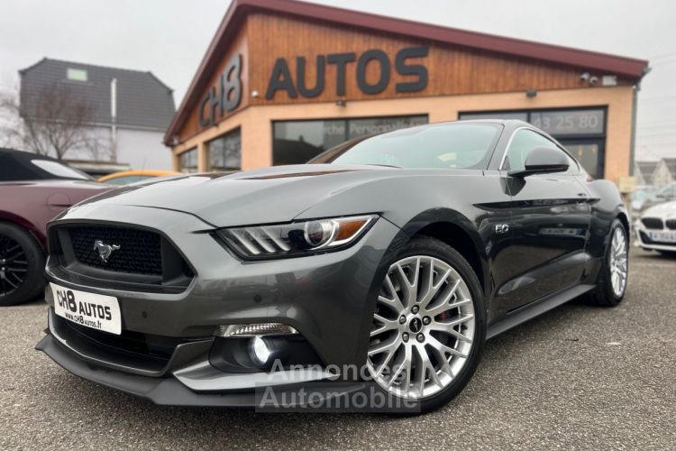 Ford Mustang V8 5.0 GT FASTBACK *DISPO ET VISIBLE SUR NOTRE PARC* BOITE AUTO PACK PREMIUM GRIS FONCE 41900 € - <small></small> 41.900 € <small>TTC</small> - #4