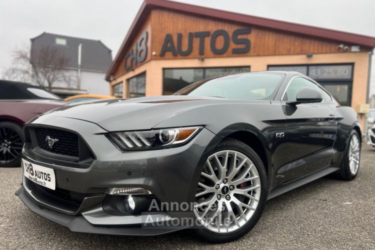 Ford Mustang V8 5.0 GT FASTBACK *DISPO ET VISIBLE SUR NOTRE PARC* BOITE AUTO PACK PREMIUM GRIS FONCE 41900 € - <small></small> 41.900 € <small>TTC</small> - #5