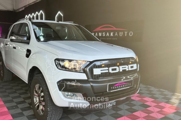 Ford Ranger DOUBLE CABINE WILDTRAK 4X4 213 ch 3.2 TDCi BVA6 Full suivi Sièges électriques chauffants Camera Bluetooth - <small></small> 28.490 € <small>TTC</small> - #1