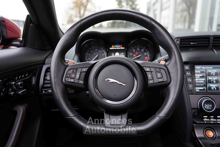 Jaguar F-Type Cabriolet V8 S 495 Ch - 920 €/mois - Caméra, Meridian Surround 770 W, Sièges Ch., Accès Sans Clé ... - Etat EXCEPTIONNEL - Rév. 11/2024 - Gar. 12 Mois - <small></small> 73.900 € <small>TTC</small> - #33