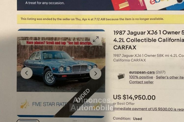 Jaguar XJ6 - <small></small> 21.000 € <small>TTC</small> - #21