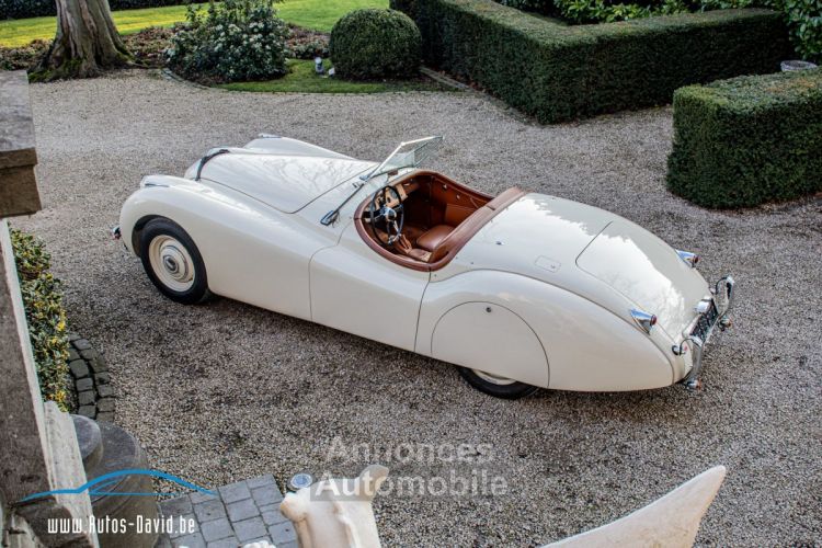 Jaguar XK120 XK 120 Open Top Speedster (OTS) LHD 1951 - OLDTIMER - GERESTAUREERD - MATCHING NUMBERS - SOFTTOP - CREAM WHITE - <small></small> 99.999 € <small>TTC</small> - #7