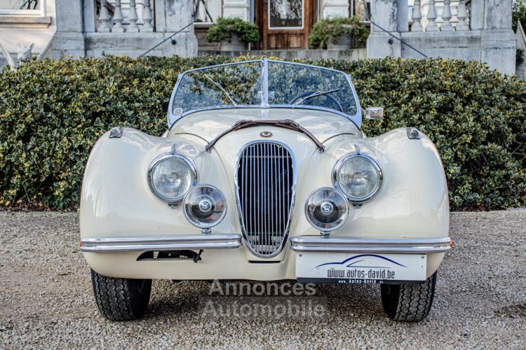 Jaguar XK120 XK 120 Open Top Speedster (OTS) LHD 1951 - OLDTIMER - GERESTAUREERD - MATCHING NUMBERS - SOFTTOP - CREAM WHITE - <small></small> 99.999 € <small>TTC</small> - #8