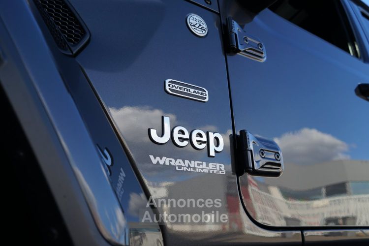 Jeep Wrangler (IV) UNLIMITED 2.0i Turbo 272 Ch OVERLAND - Origine France Malus Payé Entretien 100% Dual Top Premium Gar. Possible Jusqu'à 36 Mois - <small></small> 57.500 € <small>TTC</small> - #10