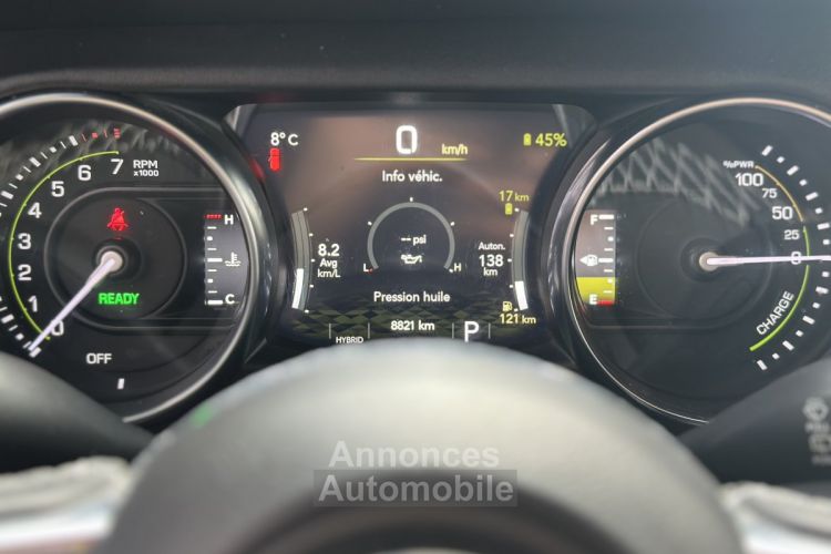 Jeep Wrangler JEEP WRANGLER IV (2) UNLIMITED 4XE 2.0 L T 380 PHEV 4X4 BVA8 OVERLAND  - <small></small> 66.990 € <small>TTC</small> - #17