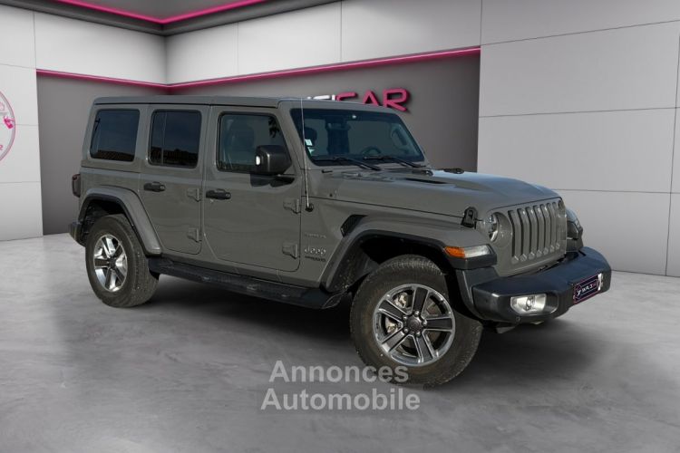 Jeep Wrangler Unlimited 2.2 l MultiJet AdBlue 200 ch 4x4 BVA8 Sahara SUIVI JEEP/ATTELAGE/CARPLAY/GARANTIE 12 MOIS - <small></small> 47.980 € <small>TTC</small> - #1