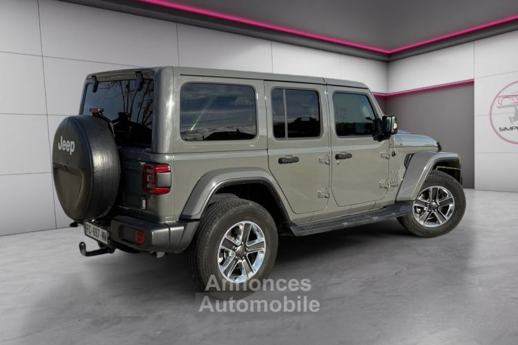 Jeep Wrangler Unlimited 2.2 l MultiJet AdBlue 200 ch 4x4 BVA8 Sahara SUIVI JEEP/ATTELAGE/CARPLAY/GARANTIE 12 MOIS - <small></small> 47.980 € <small>TTC</small> - #8