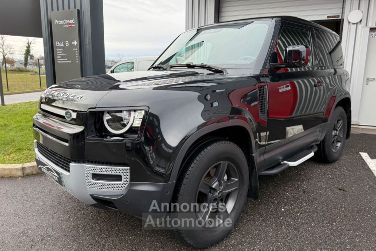 Land Rover Defender 90 3.0d D200 Hard Top BVA8 Mark III TVA 1ère main Français 2 places Attelage Caméra 360° Sièges et volant chauffant Marchepieds JA 18 + Roue de secour - <small></small> 54.990 € <small>TTC</small> - #1