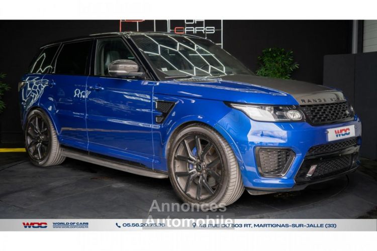 Land Rover Range Rover SPORT SVR PACK CARBONE BLEU ESTORIL 550CH - <small></small> 79.990 € <small>TTC</small> - #5