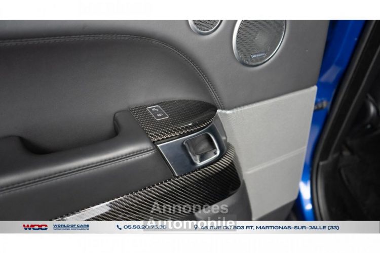 Land Rover Range Rover SPORT SVR PACK CARBONE BLEU ESTORIL 550CH - <small></small> 79.990 € <small>TTC</small> - #39