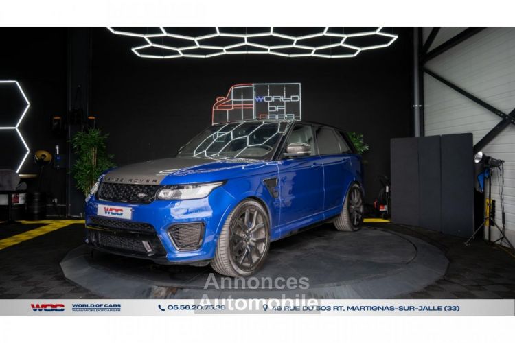 Land Rover Range Rover SPORT SVR PACK CARBONE BLEU ESTORIL 550CH - <small></small> 79.990 € <small>TTC</small> - #84