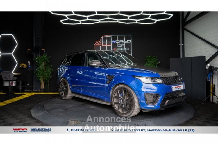 Land Rover Range Rover SPORT SVR PACK CARBONE BLEU ESTORIL 550CH - <small></small> 79.990 € <small>TTC</small> - #90