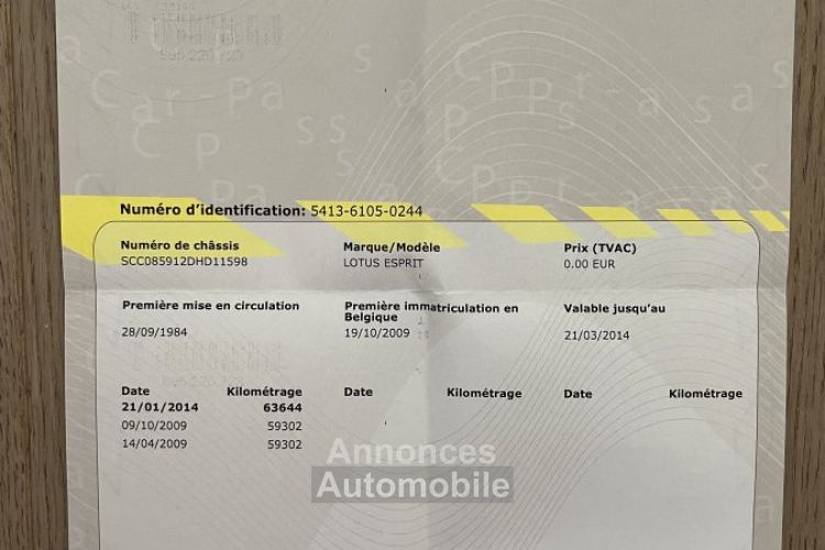 Lotus Esprit S3 - <small></small> 24.900 € <small>TTC</small> - #62