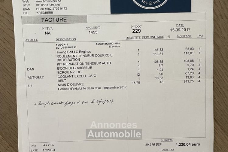 Lotus Esprit S3 - <small></small> 24.900 € <small>TTC</small> - #69