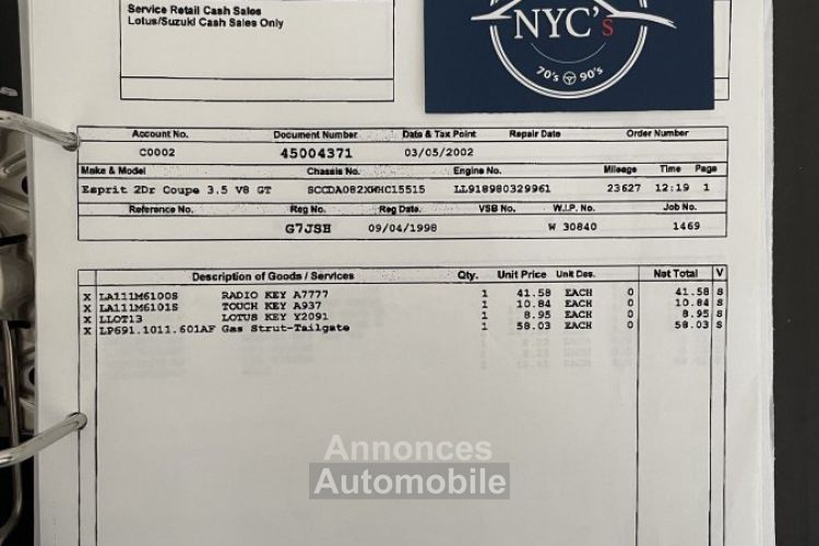 Lotus Esprit V8 GT - <small></small> 54.900 € <small>TTC</small> - #99