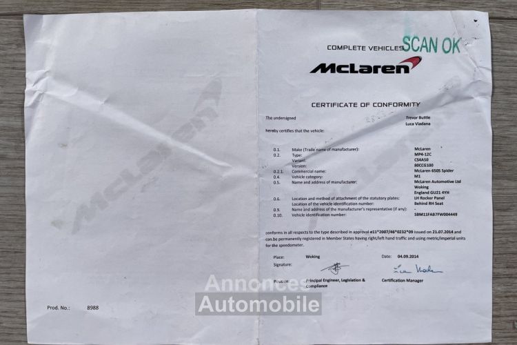 McLaren 650S Spider Laren 650 S - <small></small> 179.900 € <small>TTC</small> - #56