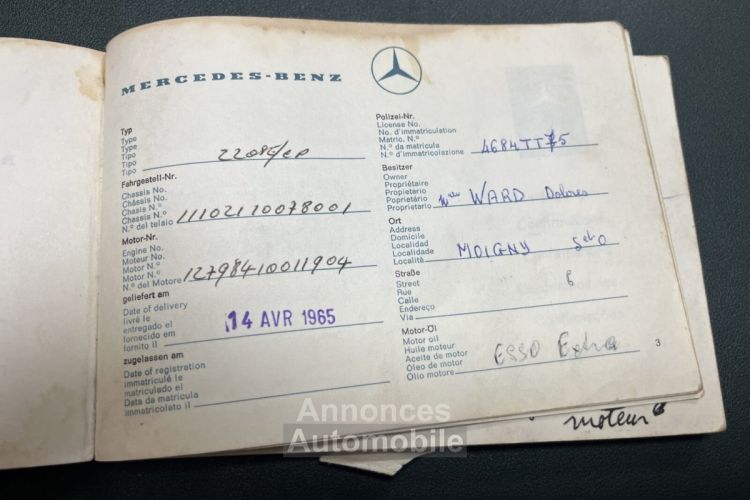 Mercedes 220 SE coupé - <small></small> 50.000 € <small>TTC</small> - #91