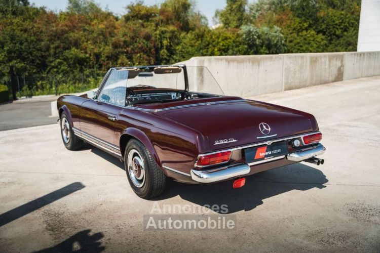 Mercedes 230 SL Pagode Purpurrot French Vehicle - <small></small> 79.900 € <small>TTC</small> - #4