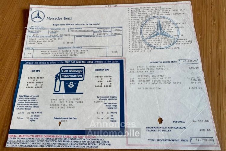 Mercedes 300 300-Series  - <small></small> 25.000 € <small>TTC</small> - #34