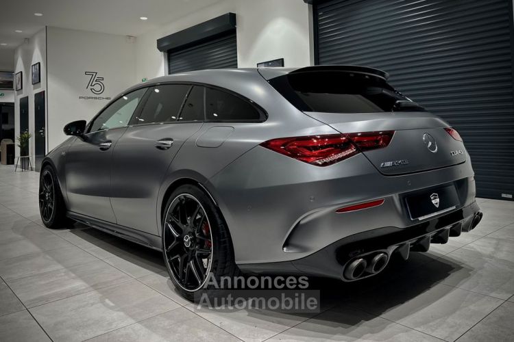 Mercedes CLA Shooting Brake MERCEDES 45 AMG S 421 CH PACK PERFORMANCE 4MATIC+ 8G-DCT SPEEDSHIFT LIGNE TITAN AKRAPOVIC GRIS MAT FRANÇAISE FULL OPTIONS - <small></small> 62.490 € <small>TTC</small> - #3