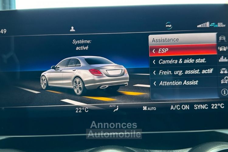 Mercedes Classe C Berline Phase 2 200 9G-Tronic Avantgarde Line Sièges électriques Virtual cockpit Démarrage sans clé - <small></small> 24.990 € <small>TTC</small> - #24