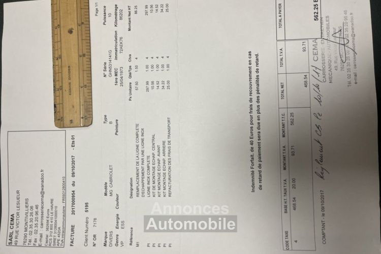 MG MGB B cabriolet boite auto - <small></small> 25.000 € <small>TTC</small> - #72