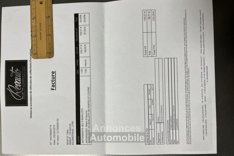 MG MGB GT B - <small></small> 18.500 € <small>TTC</small> - #61